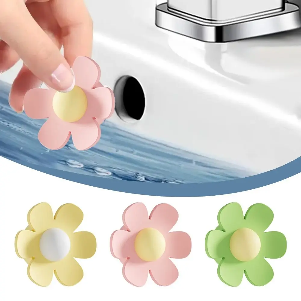Anti-clogging Sewer Pipe Seal Ring Insect Proof Anti-odor Flower Sink Overflow Hole Plug Flower Shaped