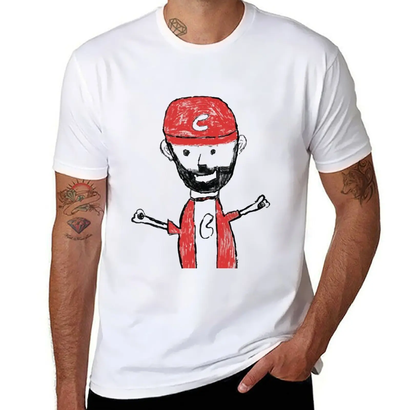 

NICK CASTELLANOS ILLUSTRATION - LIAM CASTELLANOS T-Shirt printed t shirts for man cotton tshirt 100% T-Shirt