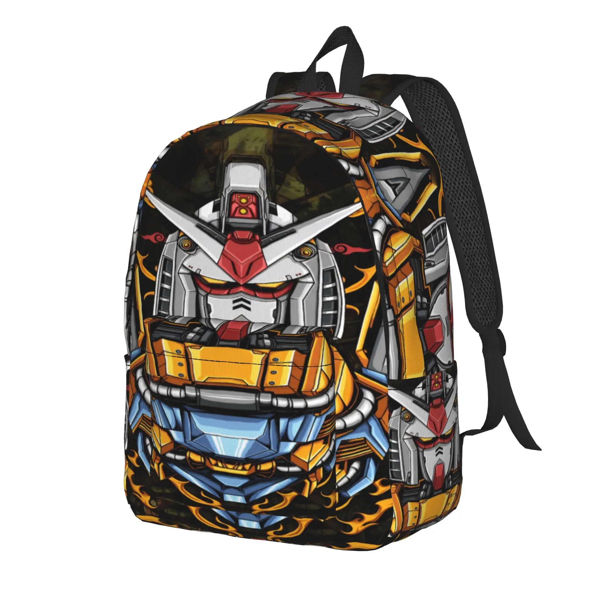mobile suit gundams Fashion Backpack Outdoor High School Hiking Travel  Daypack for Men Women Laptop Computer Shoulder Bag