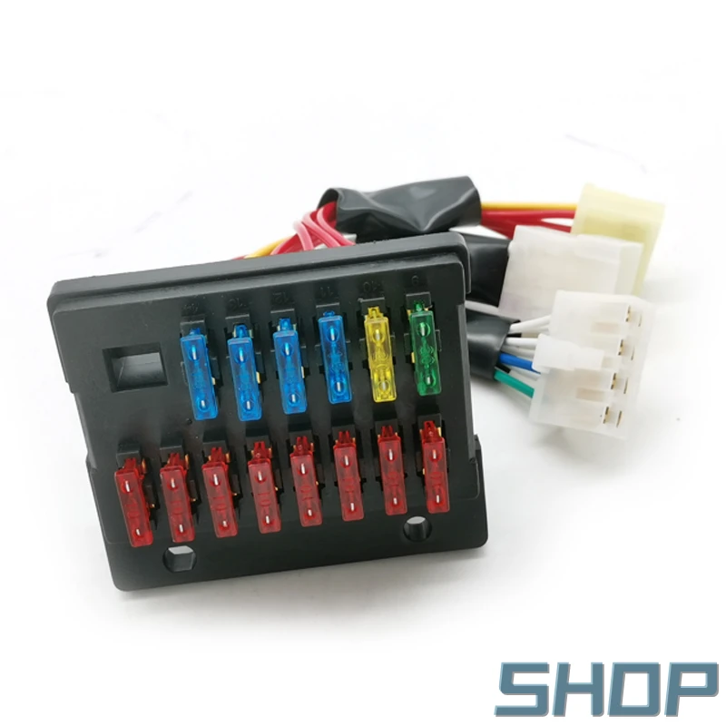 Excavator accessories suitable for Doosan Daewoo DH150-7 DH220-7 DH225-7 DH300-7 DH370-7 fuse box, with 3 plugs,high quality