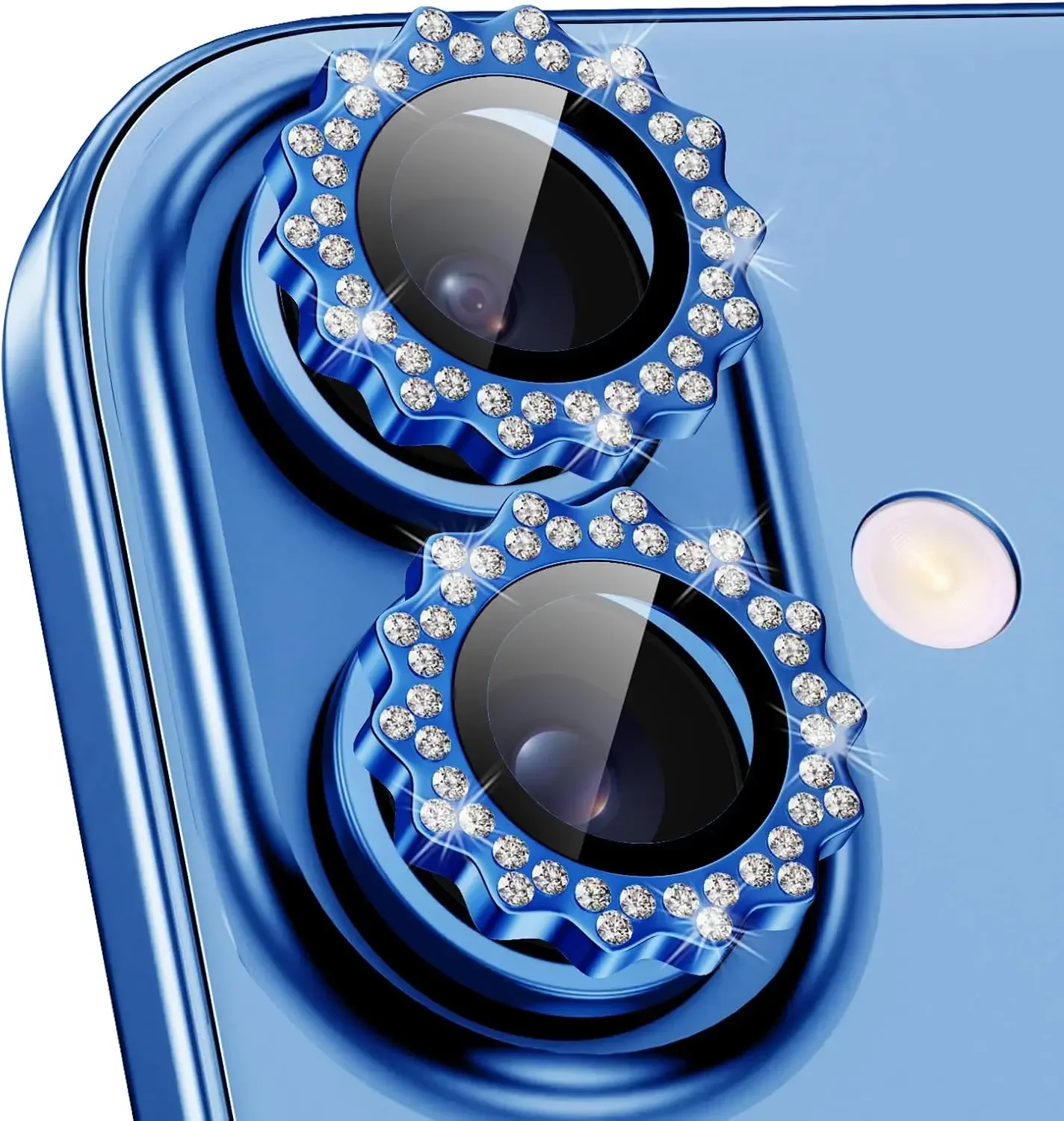 2-3 Stücke Bling 3D Metall Getriebe Design Diamant Kamera Objektiv Glas Schutz Für IPhone 16 17 Pro Max 16 plus Fall Freundliche Ringe
