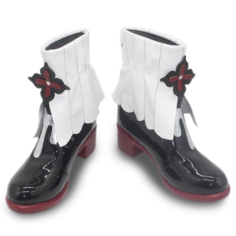 Honkai Star Rail Evernight March 7th Buty do Cosplayu Skórzane Botki PU Rekwizyt do Uniformu na Halloween Karnawał dla Kobiet i Mężczyzn