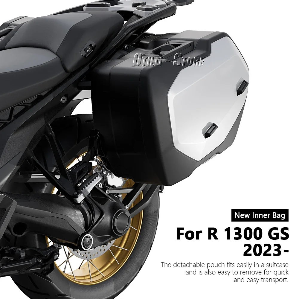 New Touring Pannier Inner Bag For BMW R1300GS R1300 GS R 1300 GS Motorcycle Black Expandable Luggage Bags r1300gs 2023 2024