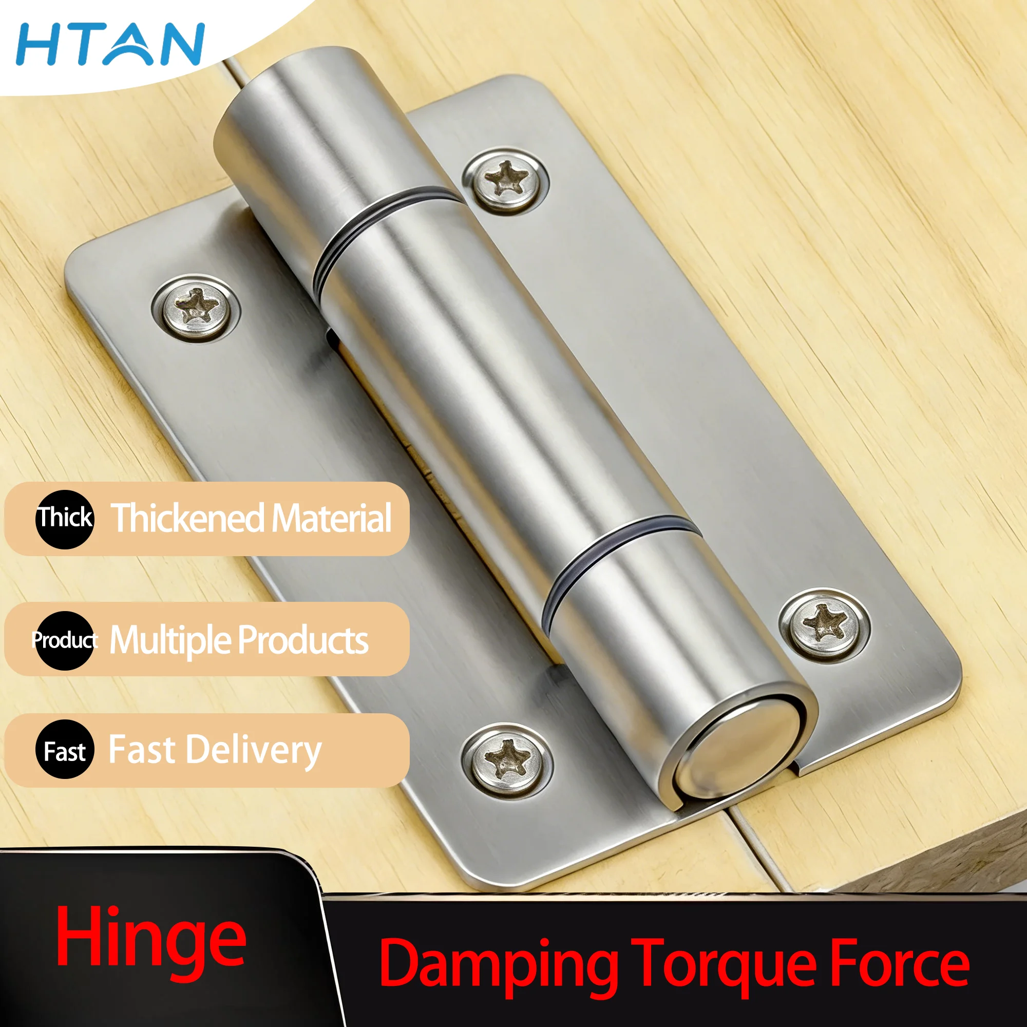 2pcs Stainless Steel Flat Twisted Hinge for Industrial Electrical Machinery Equipment Hardware Accessory for Distribution Box
