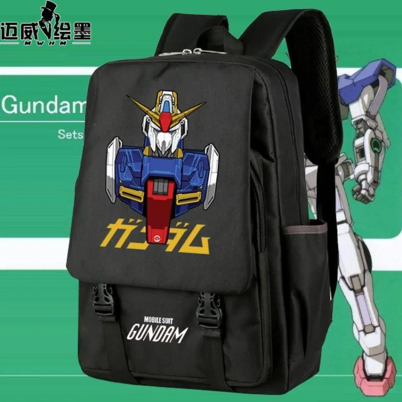 

Mobile Suit School Bag Computer Bag Anime Gundam Male and Female Primary and Secondary School Students Cartoon Casual Backpack