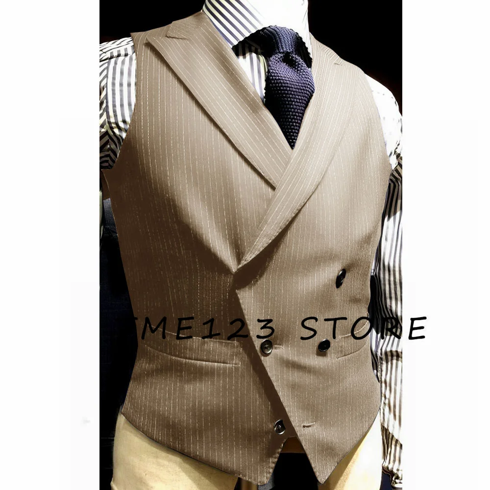 Colete casual sem mangas de negócios masculino, traje formal masculino completo, roupa masculina, Steampunk elegante, novo