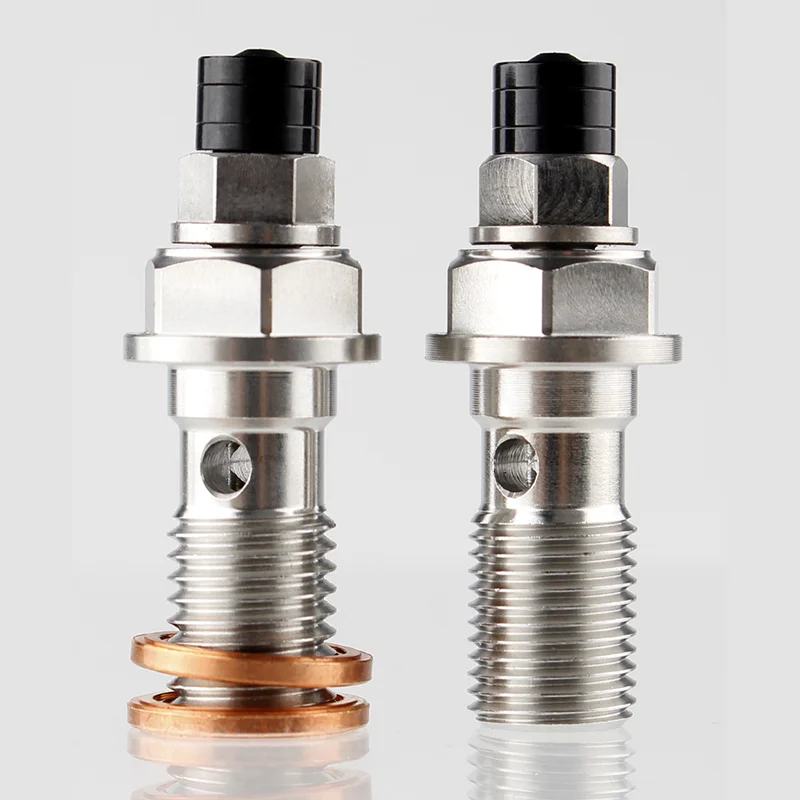

Universal M10 x 1.25mm M10 x 1.0mm Motorcycle Brake Calipers Banjo Bolt Bleed Screw Nipple For Honda Yamaha Kawasaki Suzuki KTM