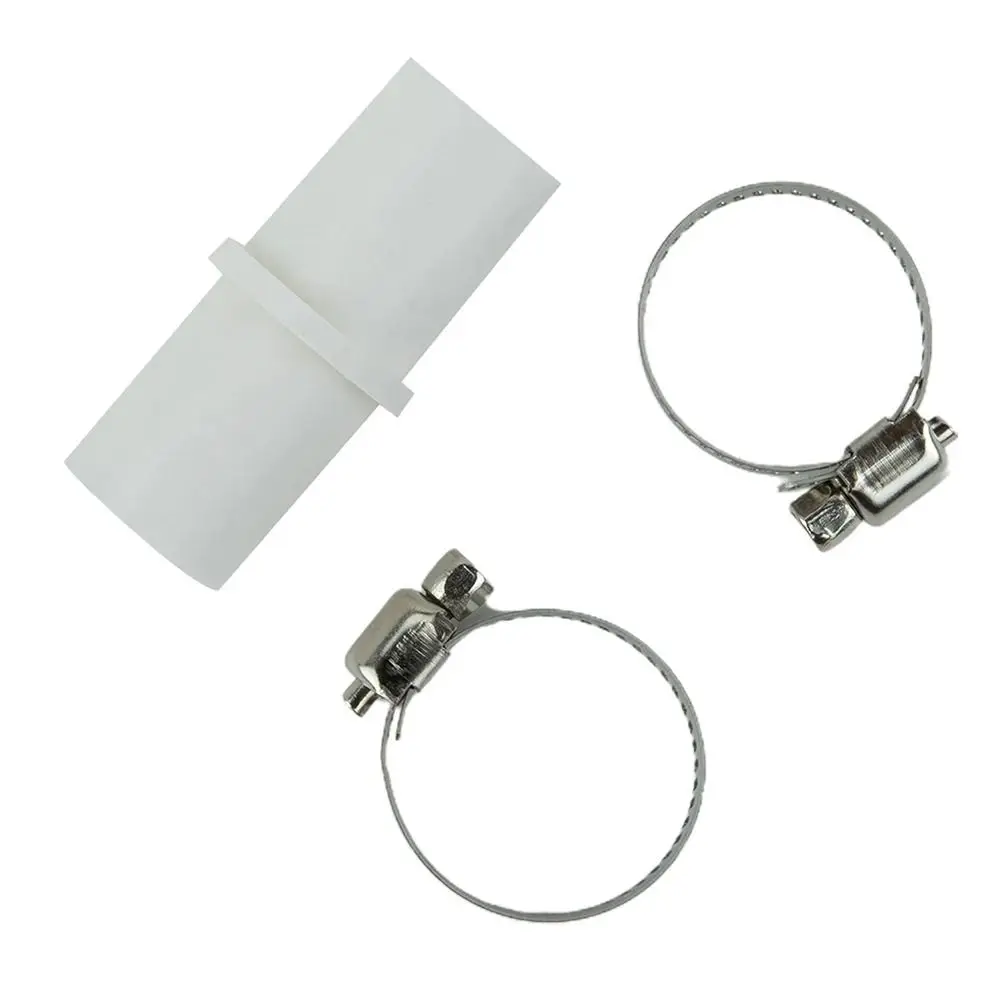 1/2Set Drain Hose Connectors Washer Hose Adapter Kit For Washing Machine Water Pipe with 2 Clamps Strong Reliable Connection