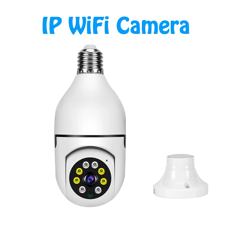 Caméra IP WiFi 4G E27 ampoule caméra 3MP sans fil bébé moniteur AI suivi sécurité vidéo Surveillance