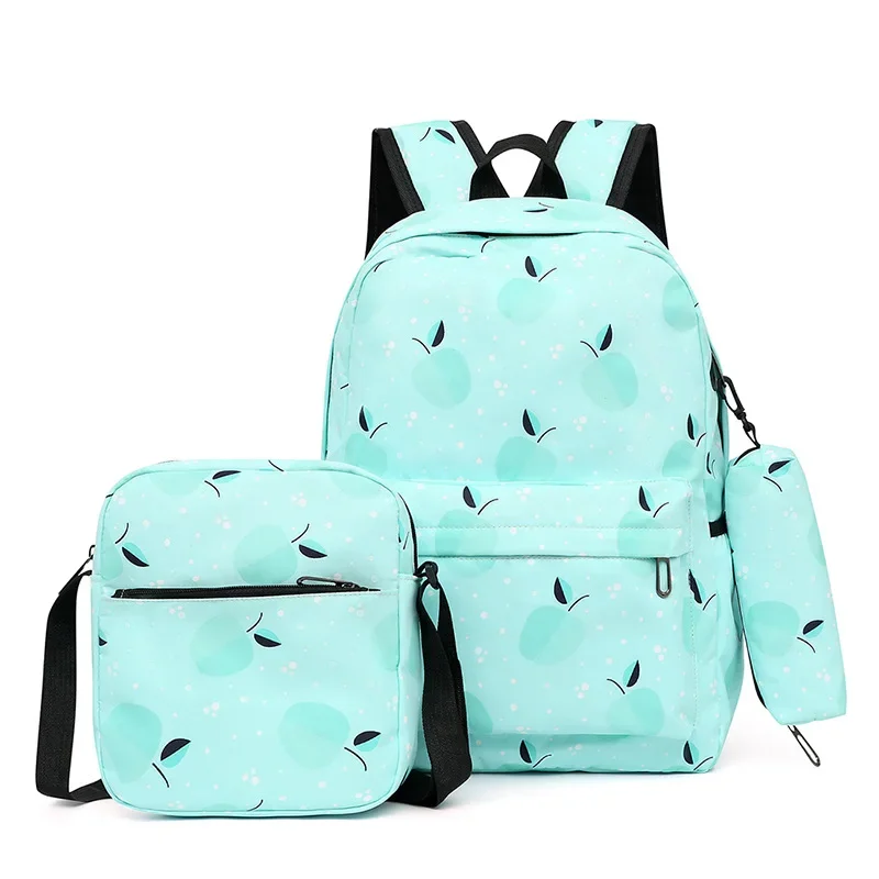 Sacs d'école de style collège pour enfants, sacs à dos d'impression de mode, sac à dos pour enfants, sac de livre pour filles, notifications Mochila, ensemble de 3 pièces