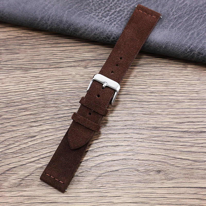 Suede Watch Bracelet 20mm 22mm Handmade Suede Strap For Huawei Watch GT3  Soft Wristband Belt Accessories