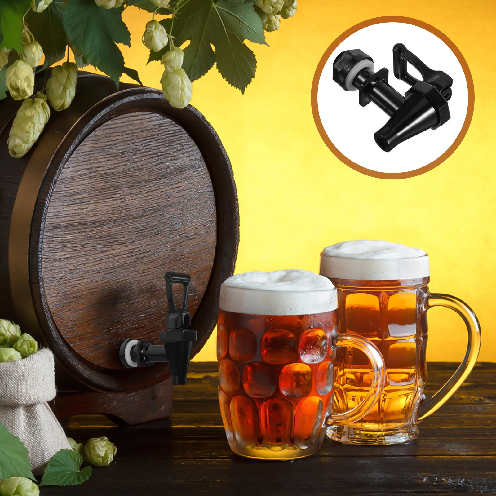 

Beverage Dispenser Replacement Spigot Plastic Water Tap for Tea Jar Water Cooler Juice Bucket Spout Easy Install Spillproof