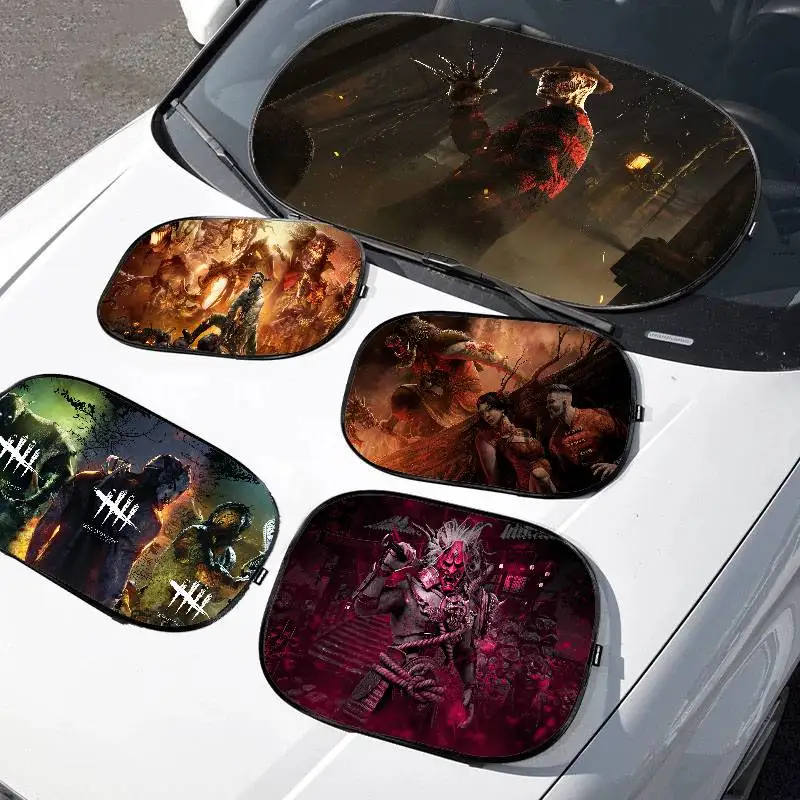 

D-Dead By D-Daylight Car Side Sun Shade Curtains Foldable Side Window Sunshade Anti Glare UV-Reflective Sun Protector