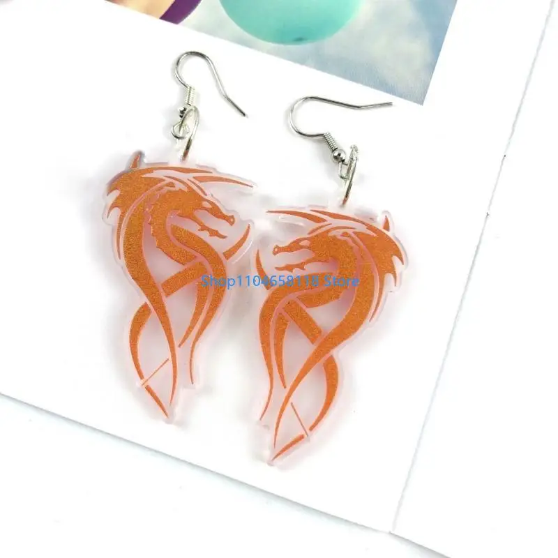 6Pcs Epoxy Assembled Molds Geometric Dragon Earrings Pendant Mold Phone Keychain Pendant Silicone Mold for Decor