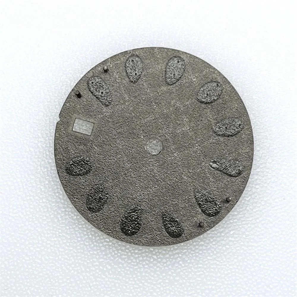 NH35 Dial 28.5mm 3D Nails Watch Faces Single Calendar No Luminous Watch Dial for NH35 Movement Modification Accessories