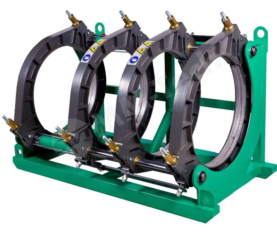 

Manufacture Fusion Machine For 400 500 630 800 Green Poly HDPE Pipe Fittings Good Construction New Condition 220V Voltage