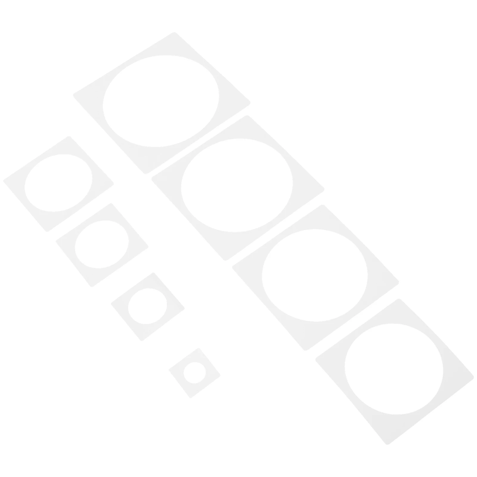 

8Pcs Reusable Plastic Circle Stencils DIY Templates Various Sizes Painting Scrapbooking Crafts Decorative Geometry Shape Art