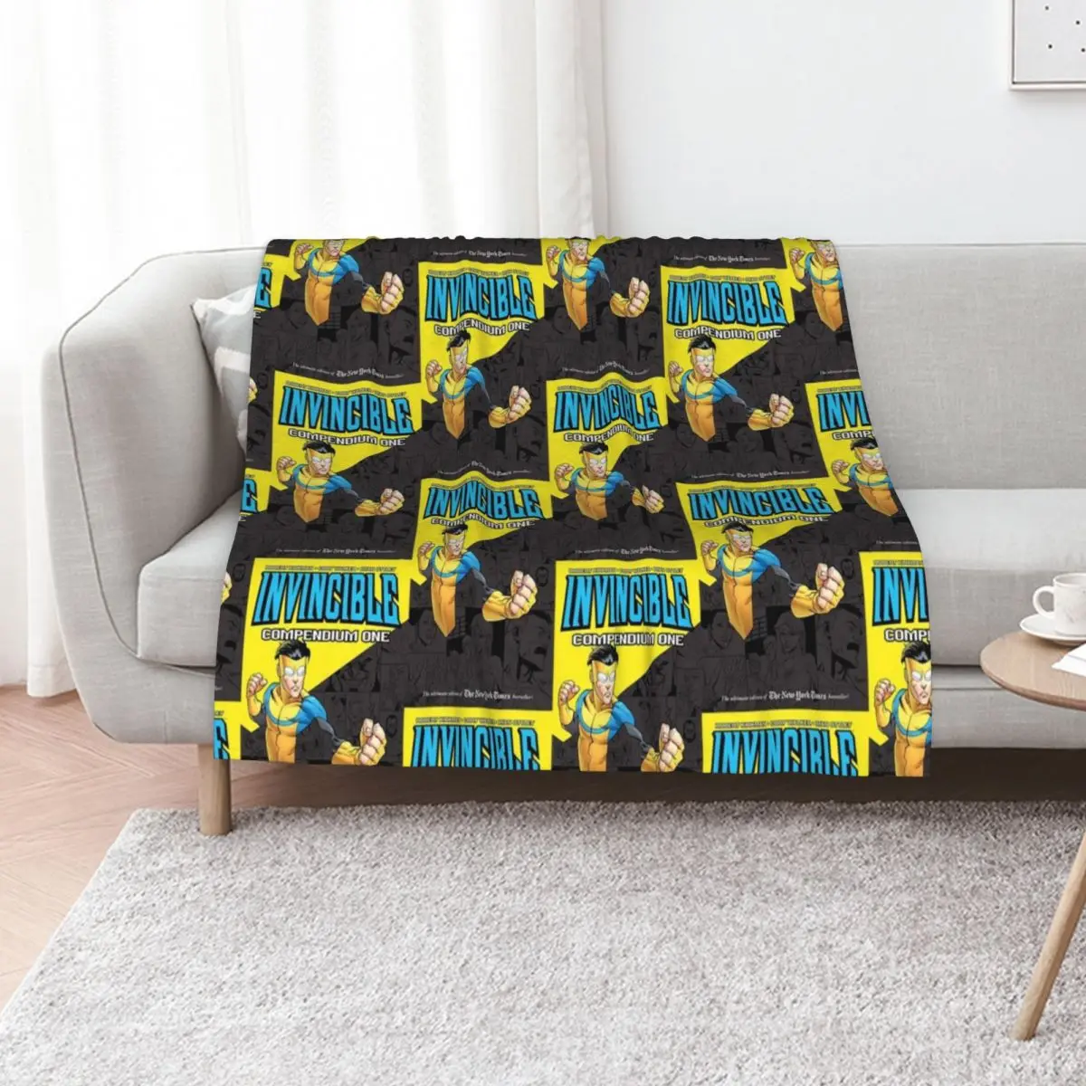 

invincible cover Throw Blanket Soft Big Moving Quilt warm for winter Blankets