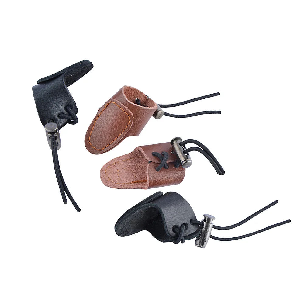 مريح الرماية الإبهام حامي قابل للتعديل حجم إصبع الحرس تصميم سميك L/R استخدام اليد مثالية لعشاق قوس منحني