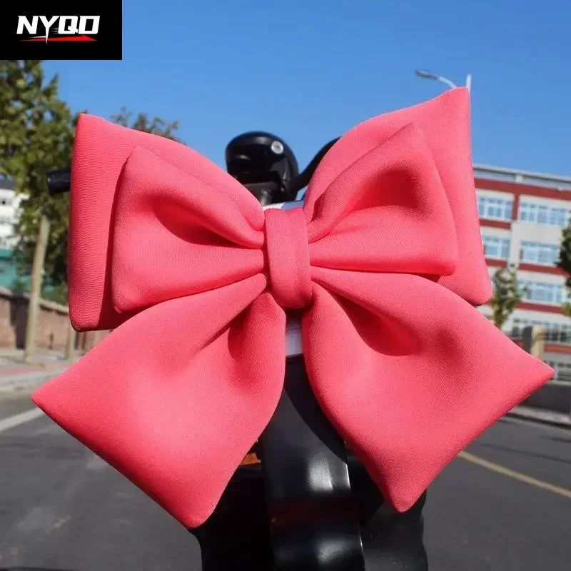 Helmet Universal Women Bow Polyester Ribbon Bow Helmet Decoration Motorcycle Electric Bike Fashion Bowknot accesorios para moto