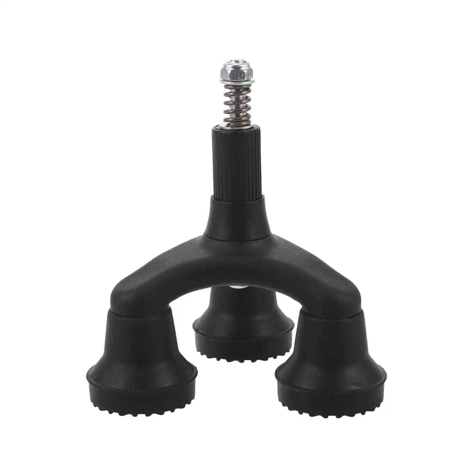 Walking Cane Tripod Tip Shock-Absorbing Non-Slip Foot Replacement Stable Three Point Cane Foot Pad Mobility Aid Indoor Outdoor