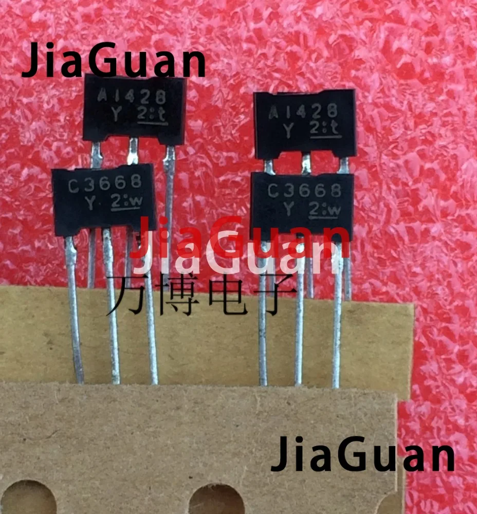 10Pair Triode 2SA1428-Y 2SC3668-Y TO-92L Transistor A1428-Y C3668-Y Audio Power Amplifier 2SA1428Y 2SC3668Y Laser word Taping