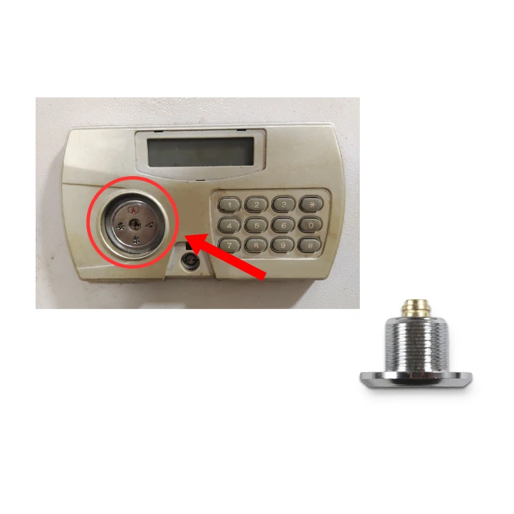 Universal Safety Master Lock Cylinder (Internal Milling Key) for older model safes, electronic combination safes