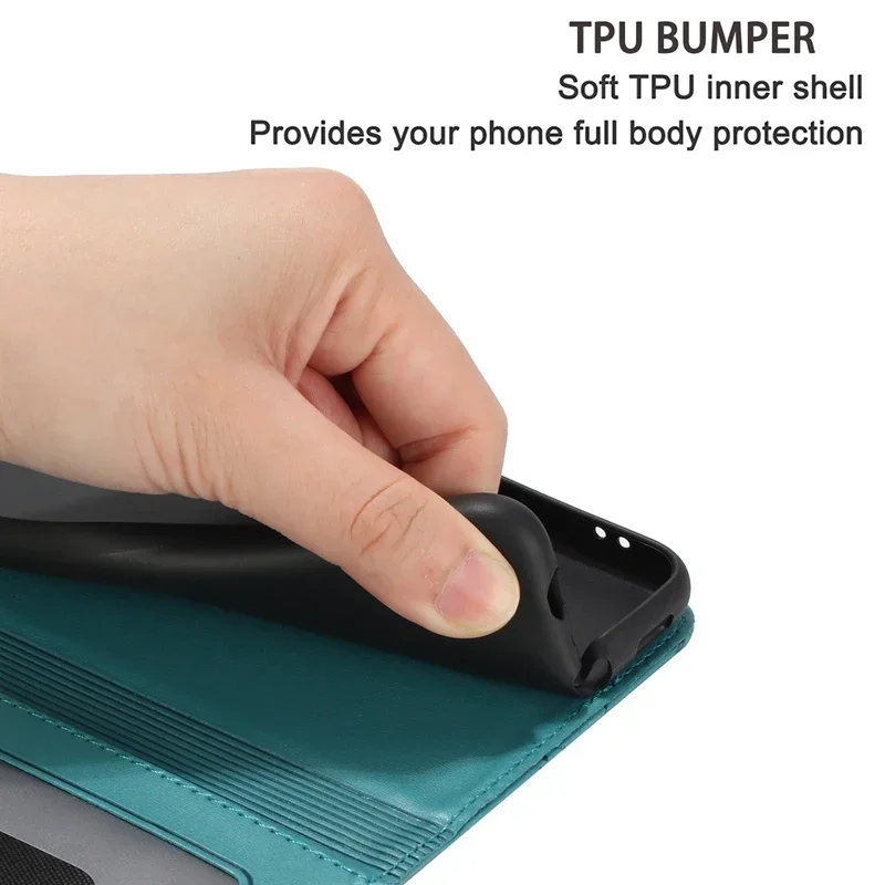 Wallet Cat Embossed Card Slot Magnetic Flip Leather Case For iPhone 16 Pro Max 15 Plus 14 13 Mini 12 11 SE 2025 X XS Max XR 8 7