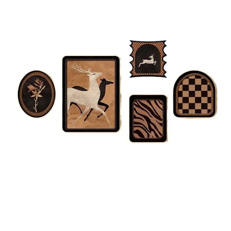 

Abstract French antique living room decorative painting Nanyang retro combination