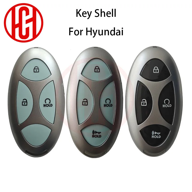 Remote Car Key Shell Case For Hyundai Santa Fe 2023 2024 Sonata Grandeur Staria Kona Ioniq Tucson Elantra Remote Car Key Shell