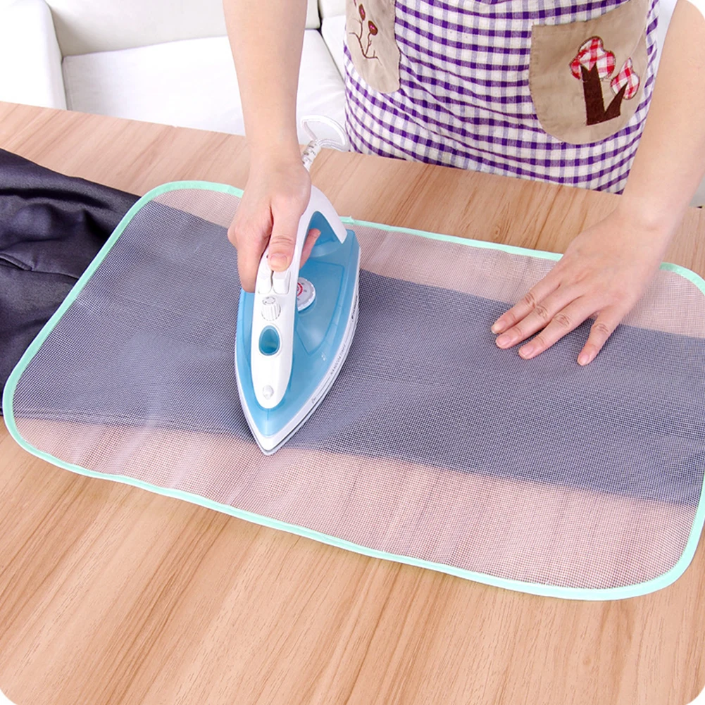 2x Protective Insulation Ironing Board Ironing Board Covers Mesh Net Ironing Cloth Protect Garment Reusable Random Colors