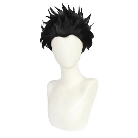 Anime Jujutsu Kaisen Ryomen Sukuna Cosplay Wig Black Short Hair Wigs Role Play Wigs for Party Halloween Props Accessories