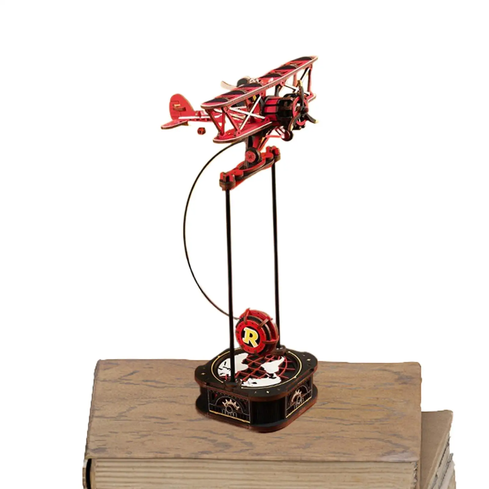 

Деревянные пазлы для взрослых, деревянные развивающие интерактивные самолеты, рыбак, головоломка, качели, модель, комплект для детей, гостиная, кабинет