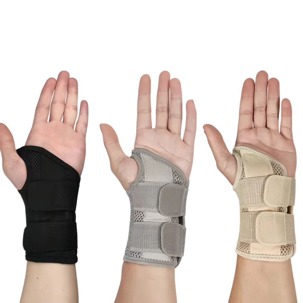 1Pcs Adjustable Wrist Brace Night Support for Carpal Tunnel, with Double Splint & Therapeutic Cushion,Hand Brace for Pain Relief