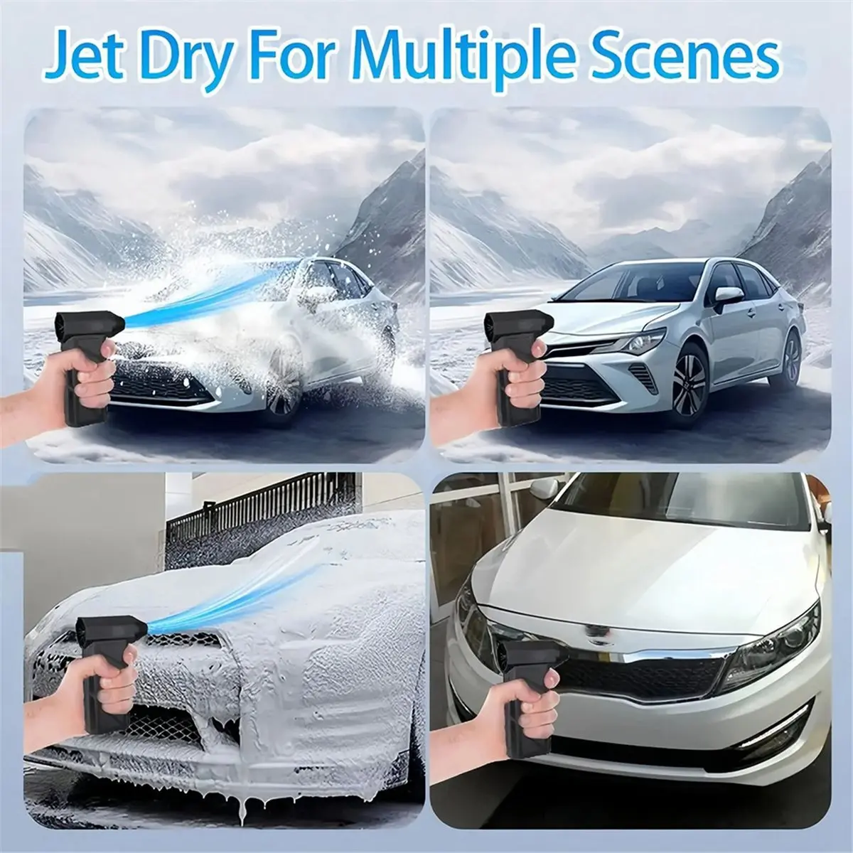 Best sales 2026 100000RPM Fan 5 Gear Adjustable Blower Cordless Compressed Air Duster for Car Dryer PC Home Cleaning