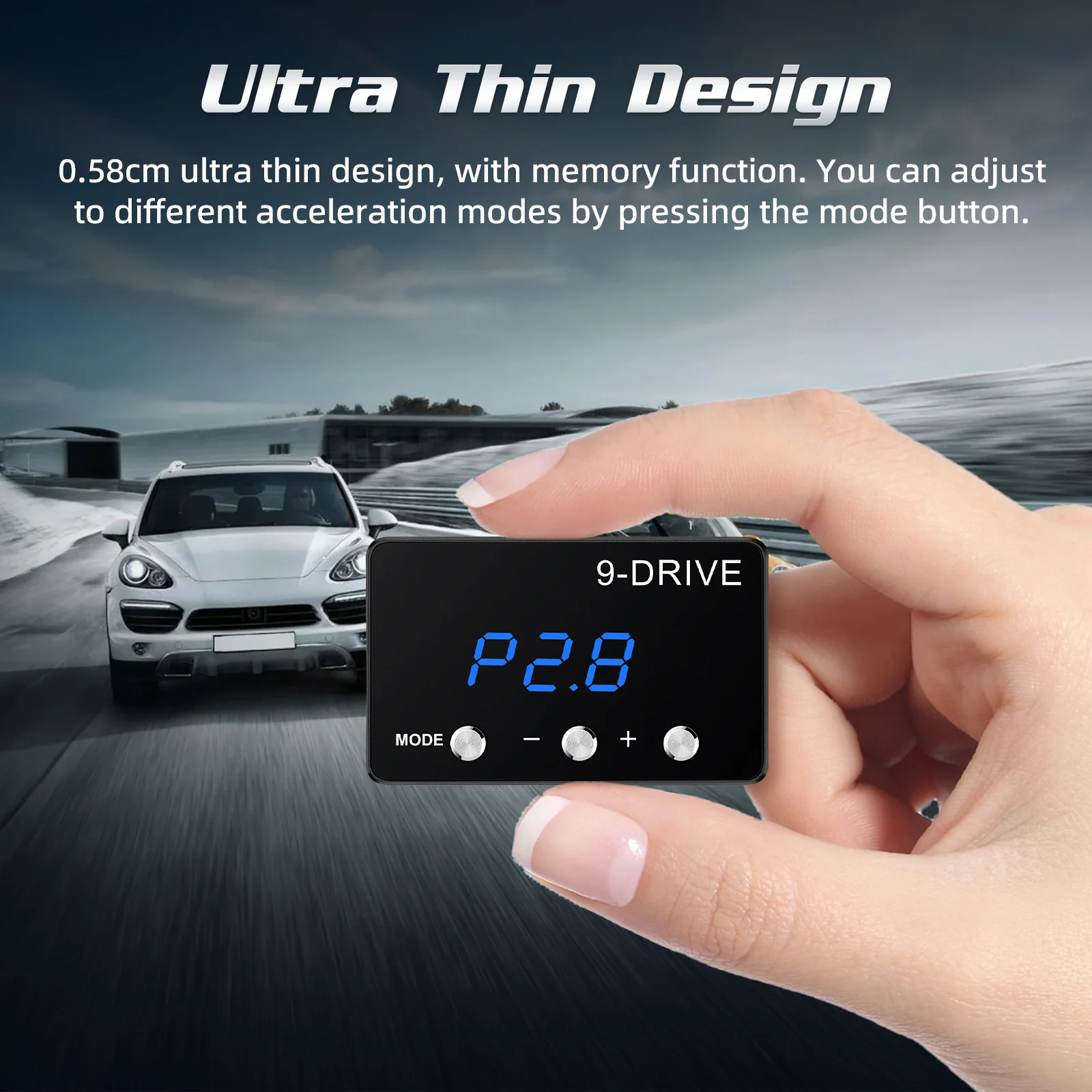 9-Drive Electronic Throttle Accelerator Racing Power Accelerator Controller Car Pedal Booster Tuning Parts Accessory Plug Play
