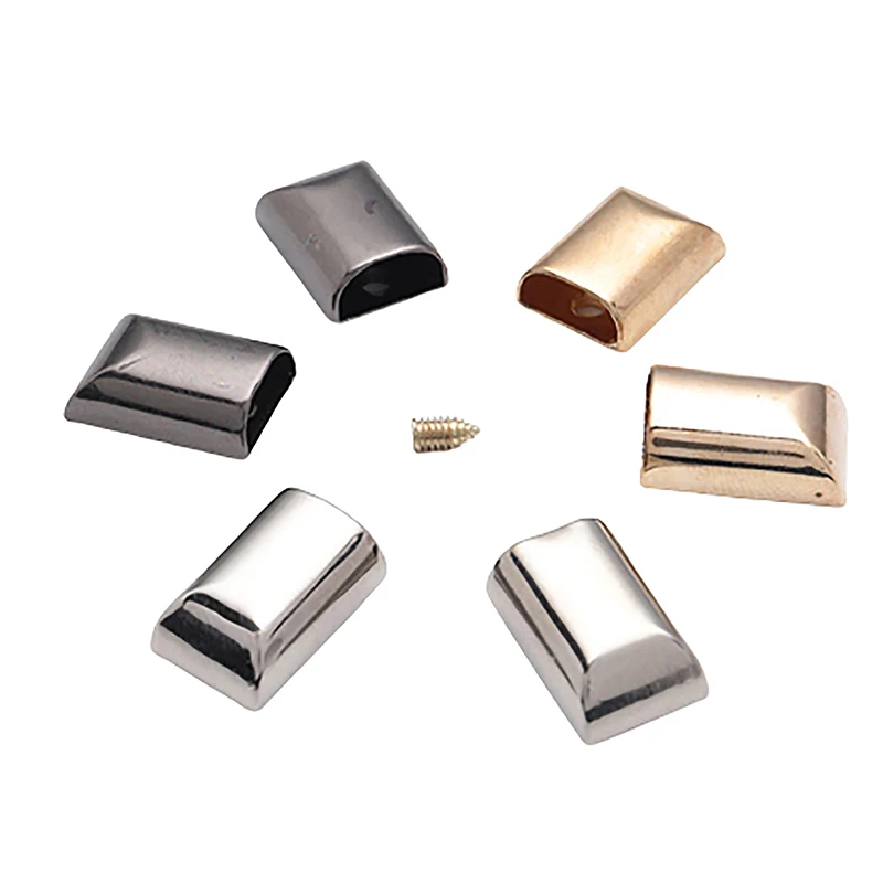 아연 합금 지퍼 스토퍼 지퍼 테일 클립 정지 테일 플러그 헤드, 나사 포함, DIY 재봉 가죽 하드웨어 가죽 공예, 10 개