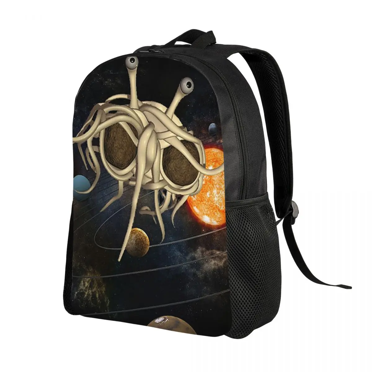 The Flying Spaghetti Monster Flying Spaghetti Monsterism FSM Backpack Daypack Large Capacity BookBag School Bag Shoulder Bags