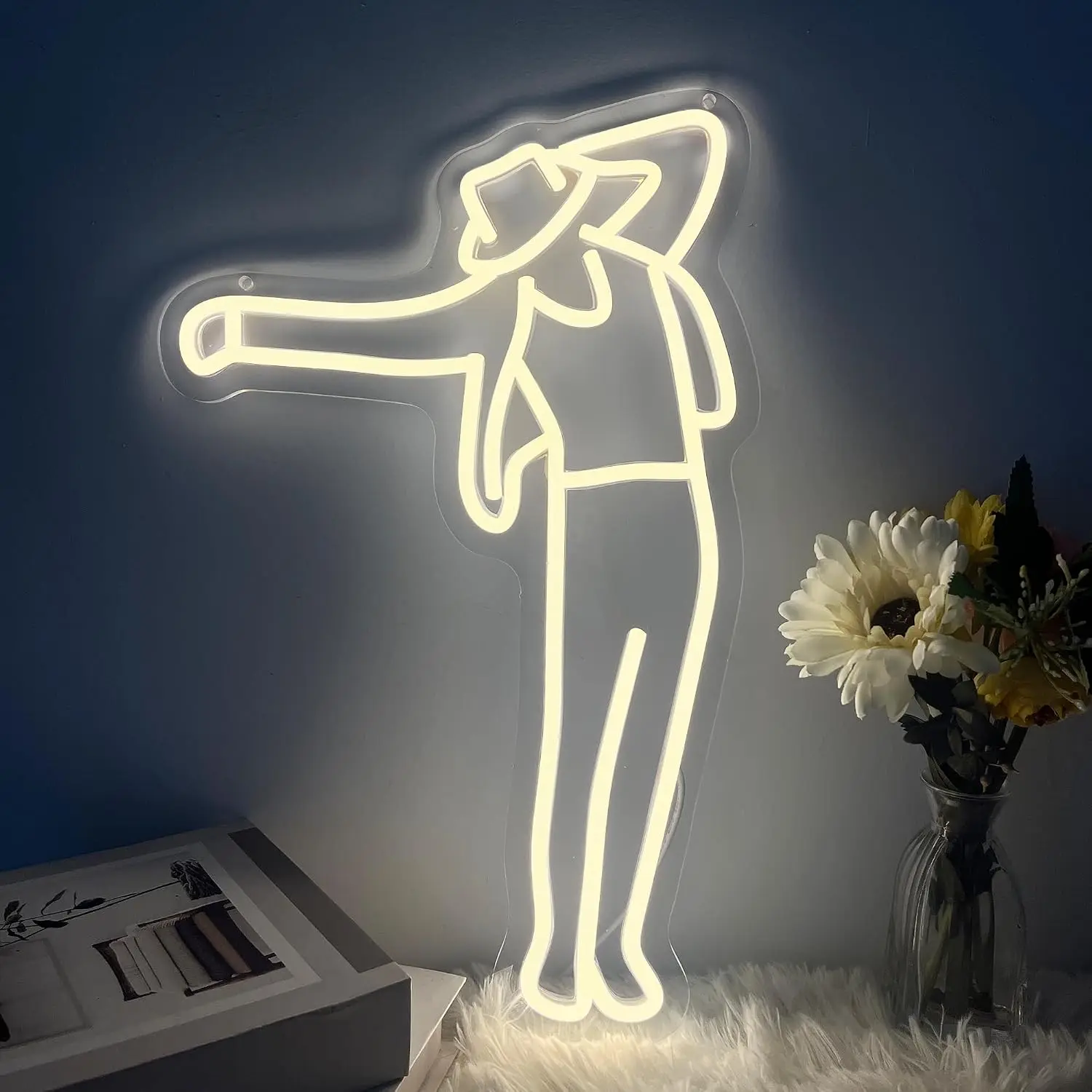 Abstract Dancing Figure LED Neon Sign USB Powered Neon Light for Bedroom Man Cave Bar Party Christmas Wall Art Decor Gift