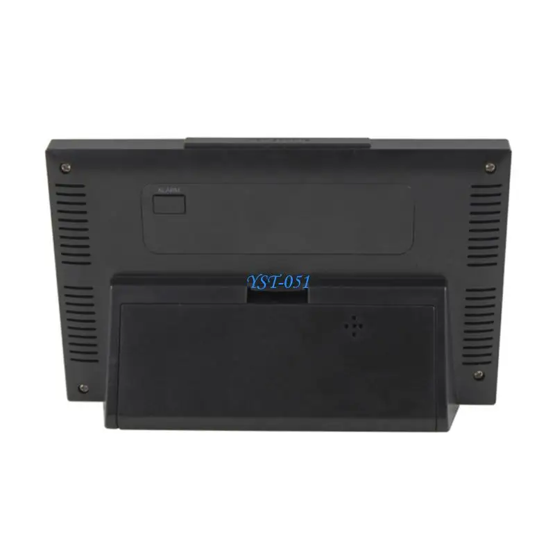 

E15A Indoor Outdoor Temperature Humidity Monitor Clock With Wireless Sensors And Weather Prediction Alarm Calendar Function