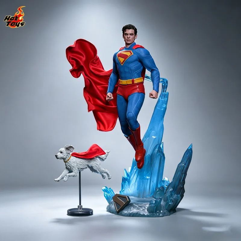 

Genuine HotToys MMS812 Superman (2025) 1/6 Figure With Superdog Krypto Movie Masterpiece For Adult Collectors