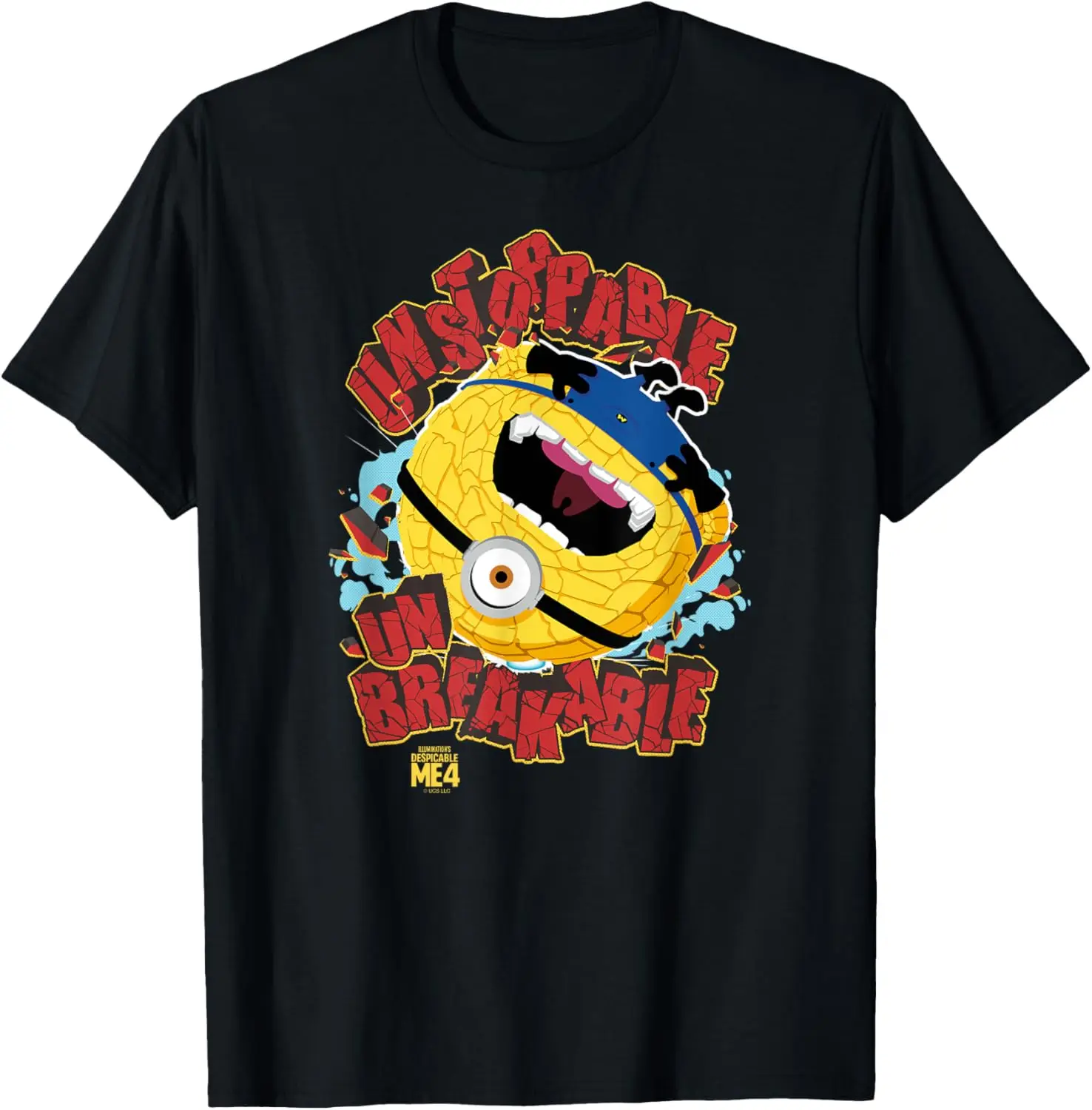 Minions Despicable Me 4 Unstoppable Unbreakable Minion T-Shirt