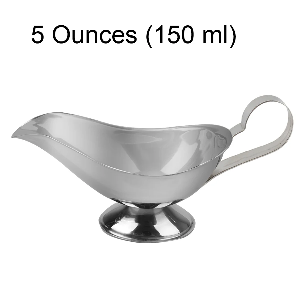 Kitchen Home Tool Western Food Juice Boat 304 Stainless Steel Restaurant Bar Tool Black Pepper Sauce Cup Fruit Salad Dressing