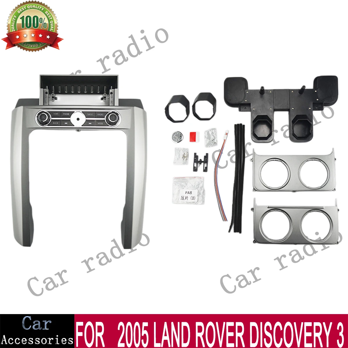 For 2005 LAND ROVER DISCOVERY 3 12.3 Inch Car Radio Android Stereo Frame Player Head Unit Fascia Panel Dash Board Cover