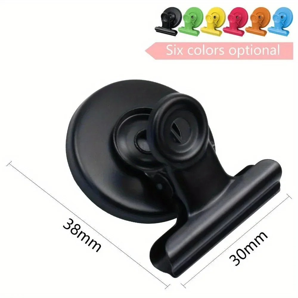4/6 piecs Refrigerator Magnetic Clips strong heavy Whiteboard Magnets Clip Fridge Magnets clips with Anti-Scratch Sticky Pads