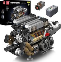 Mould King 10131 W16 Engine Model Kit 952Pcs 16-Cylinder Cars Engine Kids STEM Toys Building Blocks Sets Adults Collection Gifts