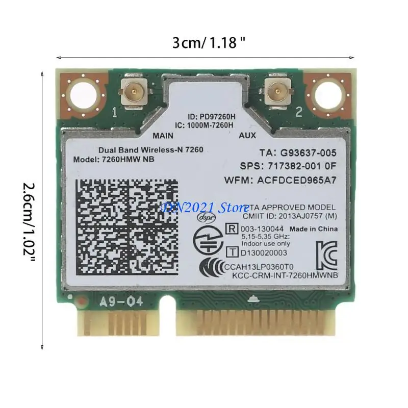 F3KE MINI PCI-E WIFI Card forHp Laptop Duan-band Wireless Adapter 717382-001