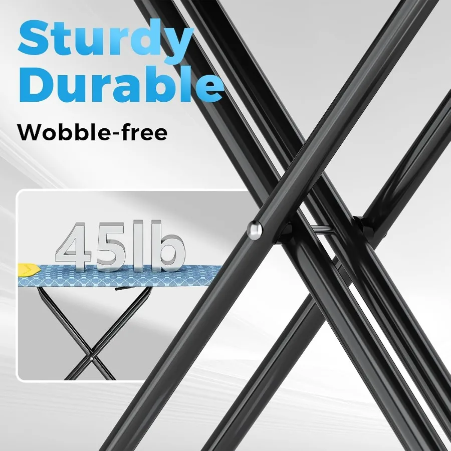 لوح كي، لوح حديد مدمج مع حصيرة حديدية من السيليكون، غطاء مقاوم للحرارة، 7 ارتفاع قابل للتعديل، لوح كي قابل للطي