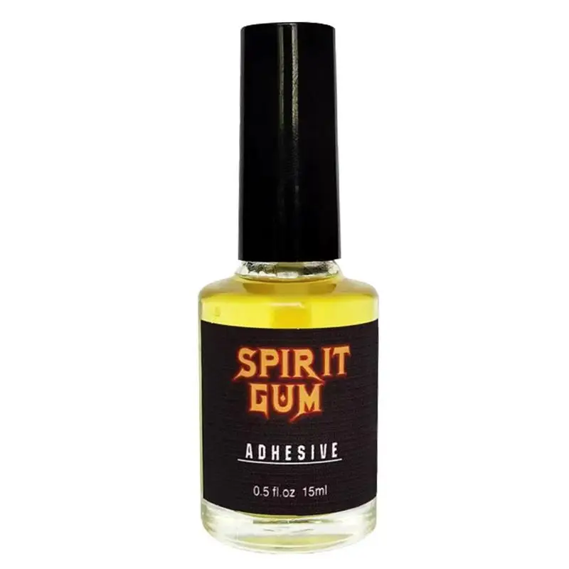 15ml Halloween Makeup Alcohol Glue Yellow Glue for Applying Fake Beard Skin Makeup Glue, Alcohol Glue Use Glue Remover