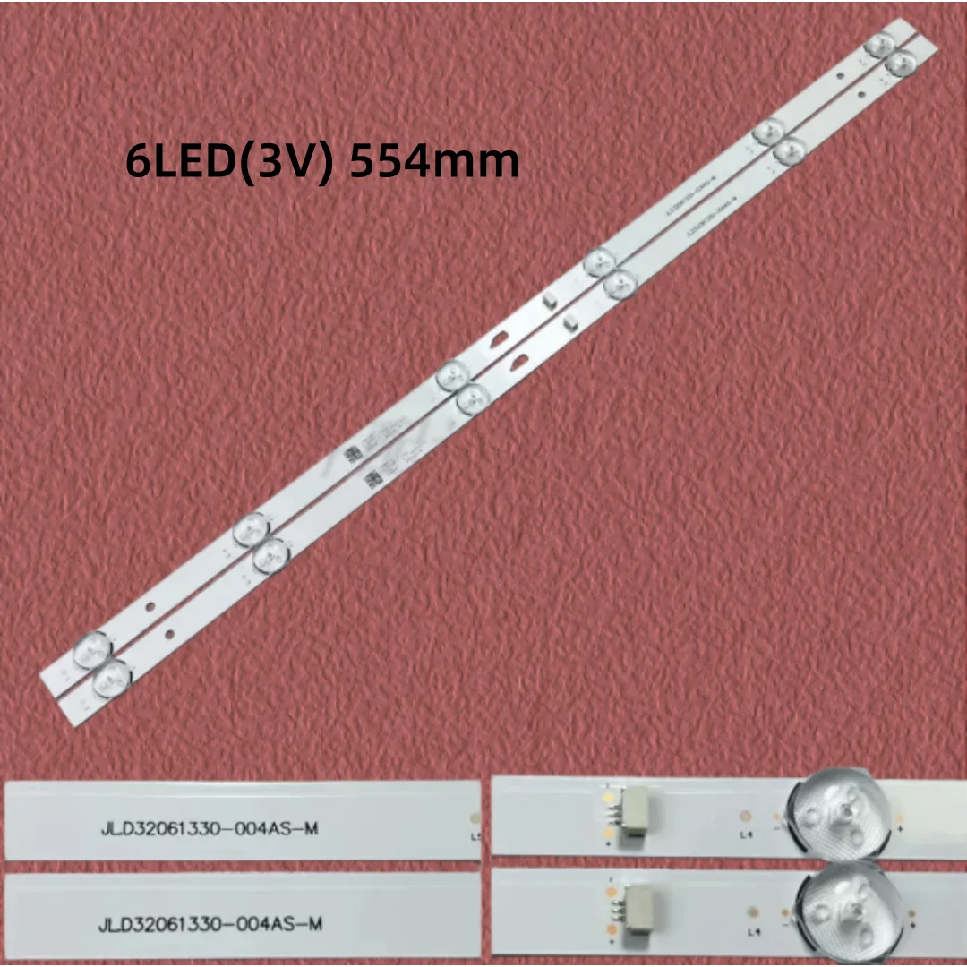 LED backlight strip 6lamp for JL.D32061330-004AS-M 4C-LB320T-JF3 H32B3913 THOMSON 32HS3013 LVW320CSDX E19 V29 E13 V57 W32H W32S